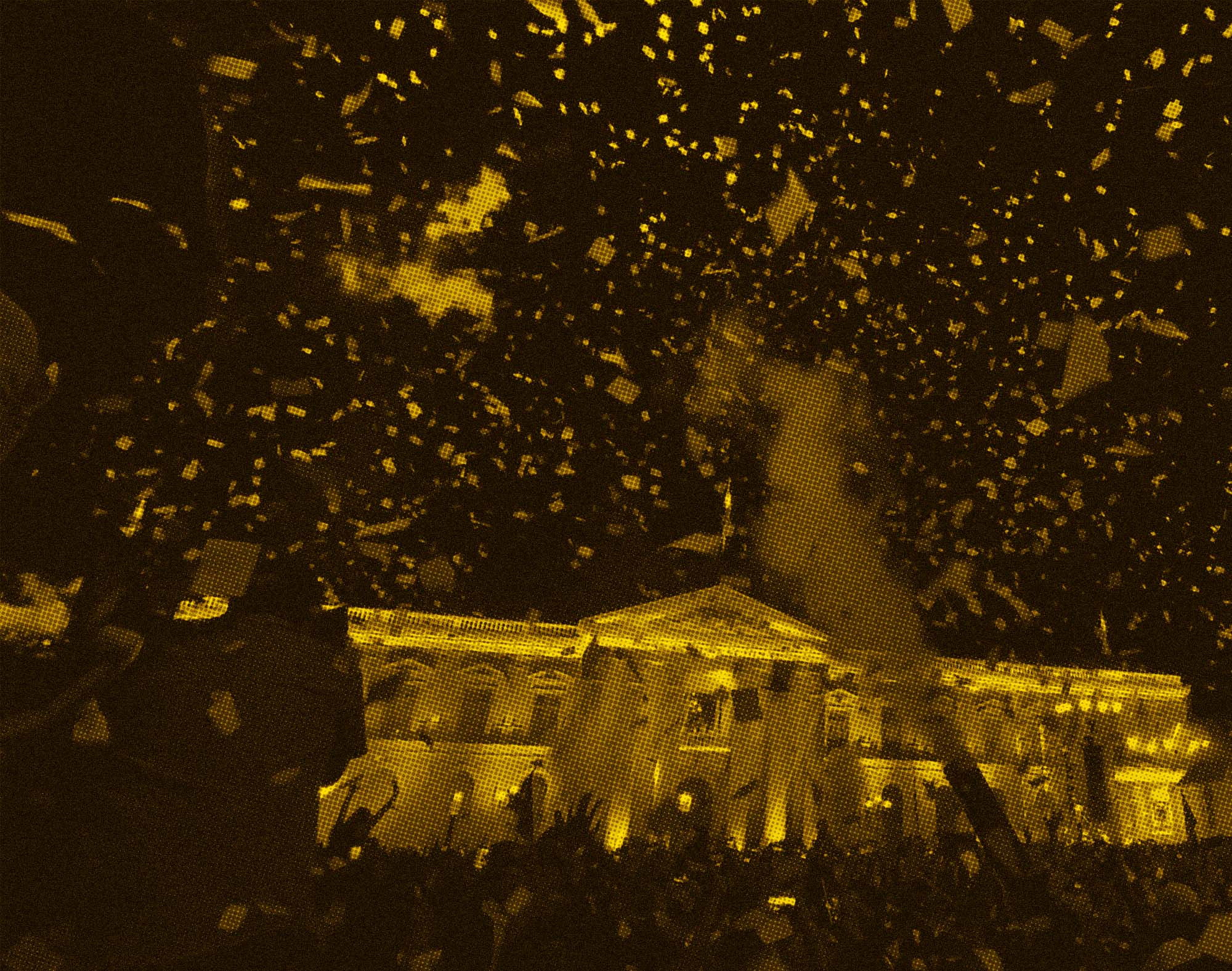 Confeti y fuegos artificiales para el fin de la democracia