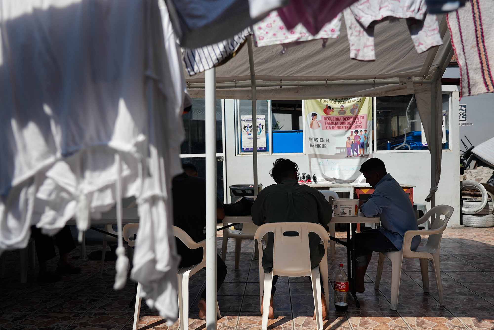 Albergue para migrantes en Celaya, Guanajuato.